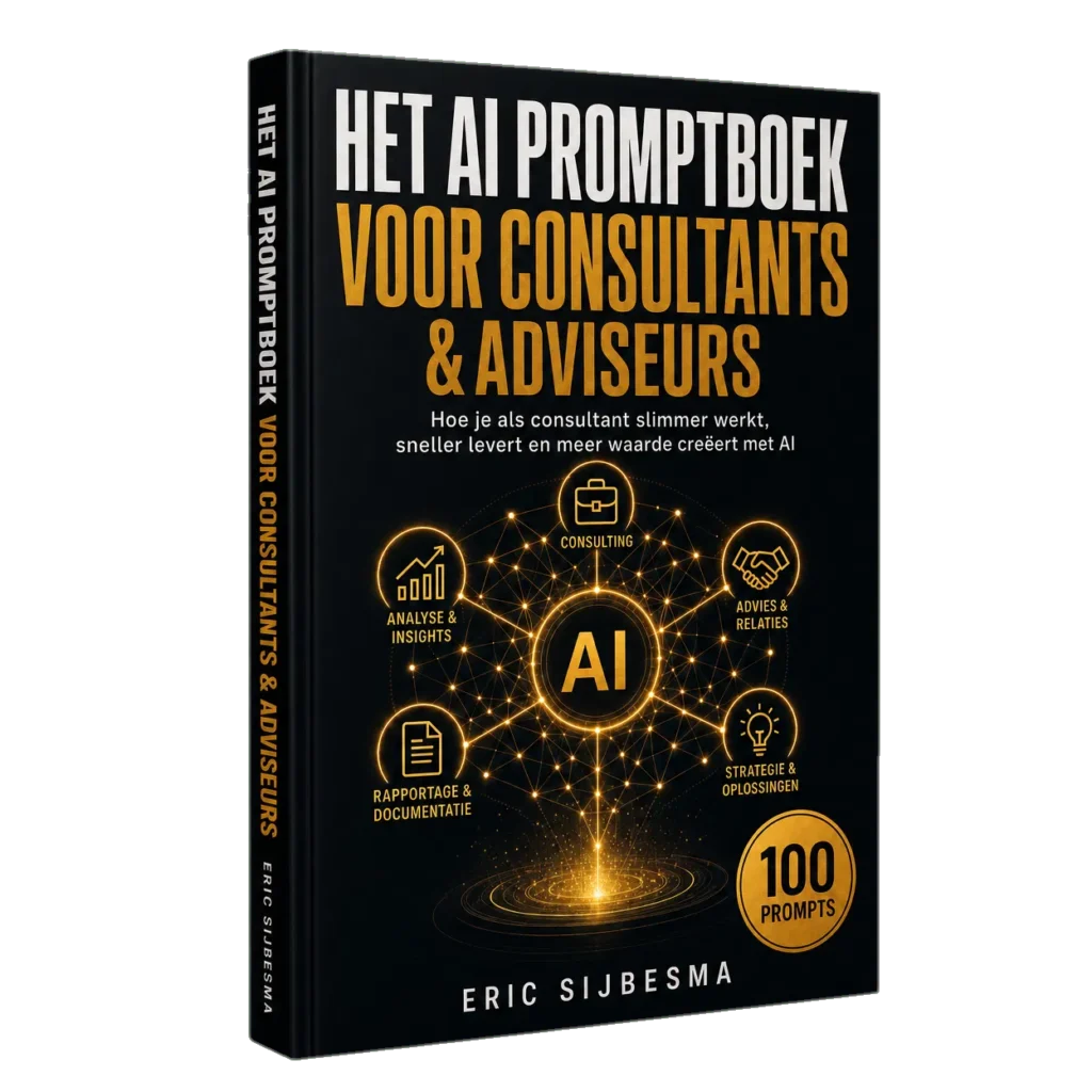 Omslag van Het AI Promptboek voor Consultants & Adviseurs