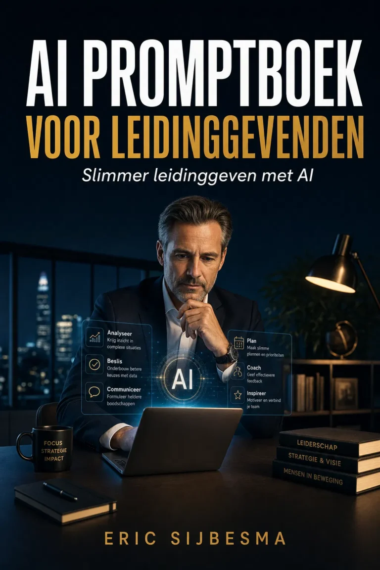 Omslag van Het AI Promptboek voor Leidinggevenden